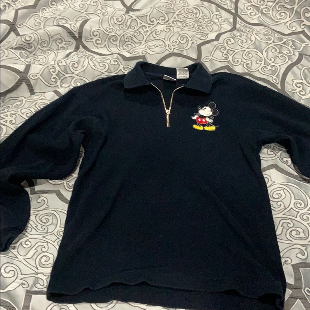 Vintage Mickey Mouse Long Sleeve Polo